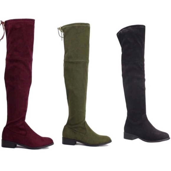 Olive Over The Knee Boots | MAKE A OFFER - Picture 4 of 6